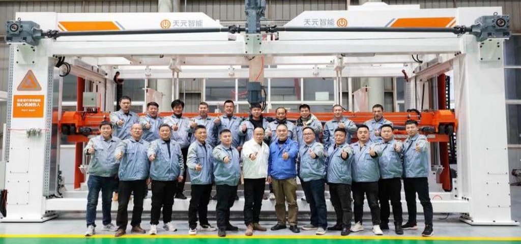 Ligne de production de blocs BCA pour Jintai