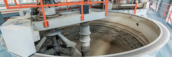 Section de traitement des matières premières